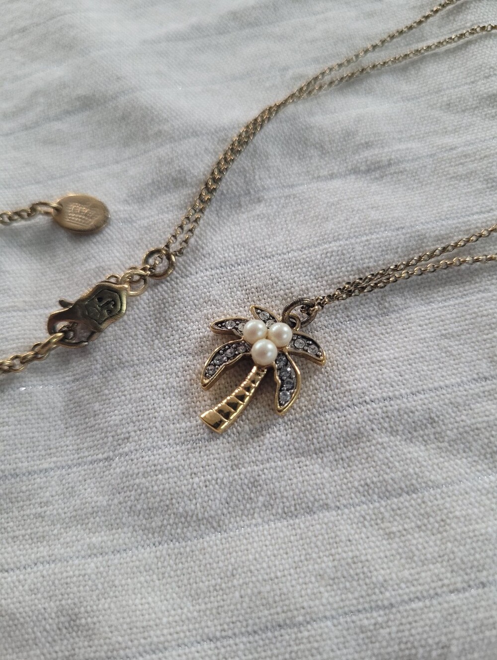 Juicy Couture Gold Palm Tree Necklace